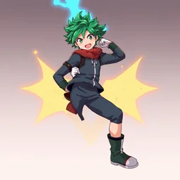 midoriya, by kawacy, trending on pixiv, anime