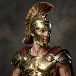 portrait of a spartan warrior, sharp image, detailed