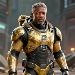 Morgan Freeman in Half-Life, HEV suit, Half-Life 2 game screenshot, Artstation, devianart, volumetric light, sharp focus