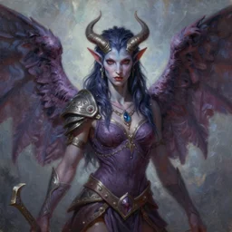 a beautiful portrait painting of a winged aasimar, pathfinder, dungeons and dragons, art by keith parkinson and greg rutkowski and tim hildebrandt