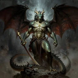 Dragon Pope by Frank Frazetta. HQ. Trending on Artstation. Dramatic lighting