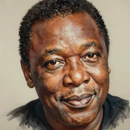 a close - up portrait of louis armstrong, by drew struzan, highly detailed airbrush painting