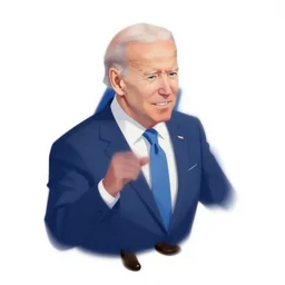 an isometric view of joe biden