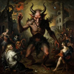 portrait of a demon in moshpit in hell by beksinski and hieronymus bosch, beautiful baroque painting, dream - like heavy eerie atmosphere, surreal abandoned buildings, beautiful detailed intricate octane render trending on artstation, 8 k artistic photography, photorealistic, chiaroscuro, raphael, caravaggio, giger