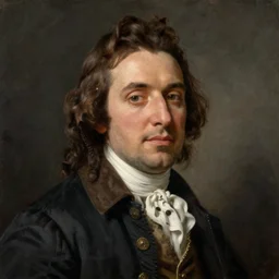 a portrait of Joseph Joubert by Thomas Gainsborough, oil painting, masterpiece, old master, grand master, digital painting, concept art, smooth, sharp focus, illustration