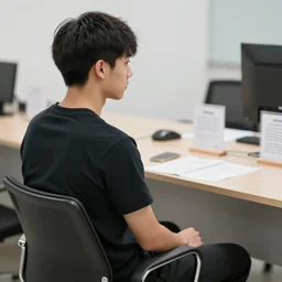 A photo of my brother patiently waiting for the next signup wave, while I can already create images