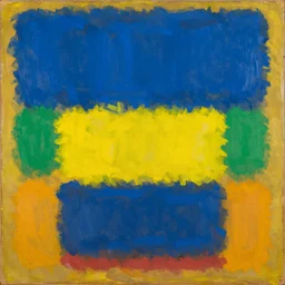 mark rothko, blue, green, yellow, ( 1 9 6 1 ), painting