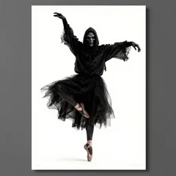 poster of the grim reaper doing ballet designed by saul bass