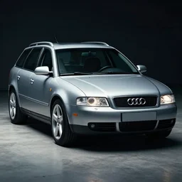Audi A4 B6 Avant (2002), a gritty neo-noir, dramatic bright lighting, cinematic, establishing shot, extremely high detail, photorealistic, cinematic lighting, artstation, by simon stalenhag, Snowy italian road, Snowy Alps, car crash, At night, Poets of the Fall - Late Goodbye