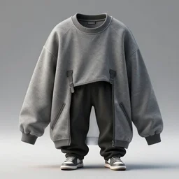 ninja casual clothes, baggy, concept art, render