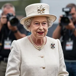Queen Elizabeth II in Call of Duty Black ops, highly detailed, high quality, HD, 4k, 8k, Canon 300mm, professional photographer, 40mp, lifelike, top-rated, award winning, realistic, sharp, no blur, edited, corrected, trending