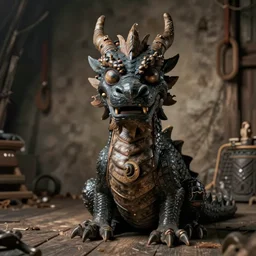 goofy as a dragon, cinematic, detailed, rustic, award winning, dark, sharp focus