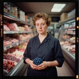 kodak portra 4 0 0, wetplate, 2 0 0 mm lens, 1 9 3 0 s colour portrait inside a butchery in london by saul leiter, insanely detailed, insanely intricate, depth of field, blueberry