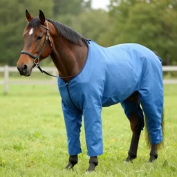 horse wearing inmate clothes