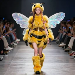 a masterpiece of vitalik buterin in the style of grimes as a runway model, full body in picture, sharp, intricate detail, volumetric lighting, vibrant colors, octane rendering, unreal engine 5 metahuman, beeble