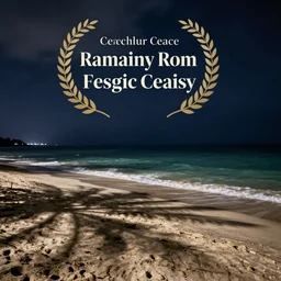 sea, beach, at night