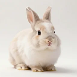 fluffy cute rabbit with very long ears 8 k, hd