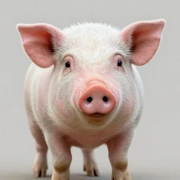 face of cutest pig in the world. Artistic. Concept art. Drawing. High details. Cute.