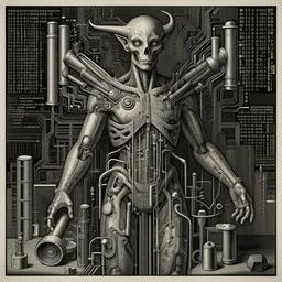 geometrical computer deity by jeffrey smith and wlop and gustave dore, featuring tubes, circuitry, code, binary, cryptonomicon, dmt entity, ambient occlusion, 3 d concept render, scientifically accurate, artstation, intricate, beautiful, look at that detail!