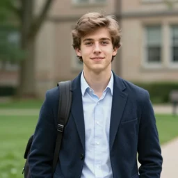 a professional color photograph of a very handsome young guy in 2 0 8 8, he is at college