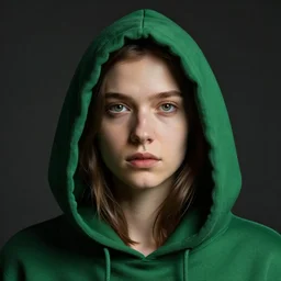 portrait of a programmer with green hood by greg rutkowski