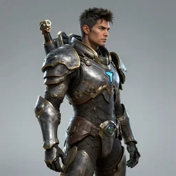a beautiful and detailed profile of cmdr savallah, destiny 2, unreal engine, intricate armor details, concept art by joseph cross and andree wallin