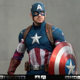trail cam footage captain america art by paul lewin 8 k detailed