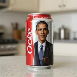 obama on coke can, kitchen