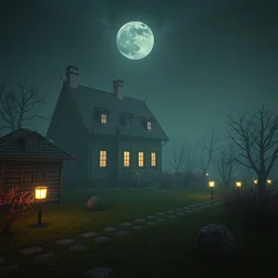 🍄🏡🧚💡, 3 d, unreal engine 5, octane render, detailed, cinematografic, cinema 4 d, nvidia ray tracing graphics, artstation, greg rutkowski style, style rene magritte, surreal