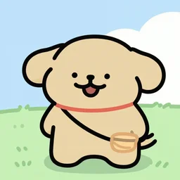 cute dog  cartoon