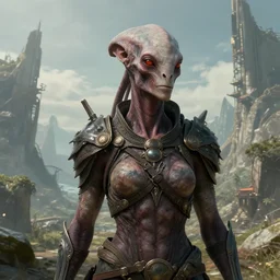 highly detailed portrait photo of a annihilan in a scenic dystopian environment, hyperrealistic illustration by william didier - pouget