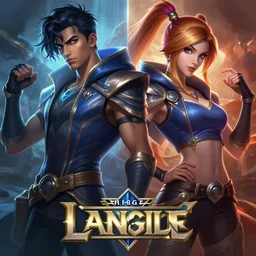 akshan and ahri league of legends poster art, 4 k