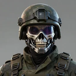 death soldiers military headgear helmet nano tech mechanical mask vision future trending on artstation digital paint 4 k 8 k digital painting