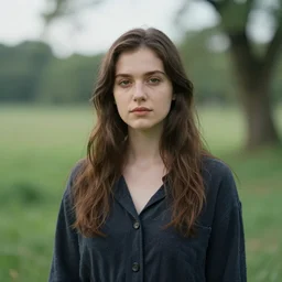 a portrait of a character in a scenic environment by sara ludy