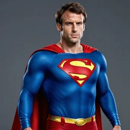 emmanuel macron superman, highly detailed, digital art, sharp focus, trending on art station
