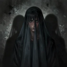 forgiveness in veils , dark  shadows hiding behind a wall of envy, past regrets made by Artgerm, Stanley  Lau, WLOP Rossdraws. ArtStation CGSociety concept art cgsociety octane render trending on artstation, cinematic