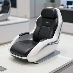 cinematic photoshoot of clean modern hand crafted super futuristic man in milk pool pro display xpr luxury smooth color metal white silver with black leather padding well design ultrareallistic detailed high quality 8 k photorealistic ultra realistic
