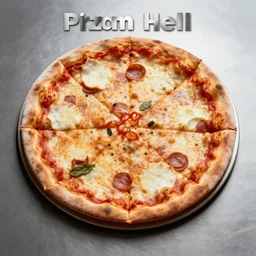 pizza from hell metal album art cover