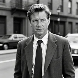 harrison ford in 1 9 4 0 s film noir, black & white, movie still, gangster detective