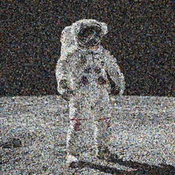 An astronaut standing on the surface of the Moon, stunning composition, 8k maximum detail, award-winning photograph, professional staging.