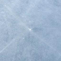 clear sheet of ice