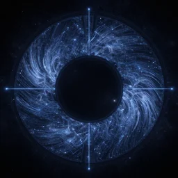 just only one lonely symmetry cyberpunk round portal to the deep space star waves!! bad omens, in the style of bonestell, chesley. 8 k, octane render. ultra clear detailed.