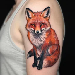 demon fox tatoo