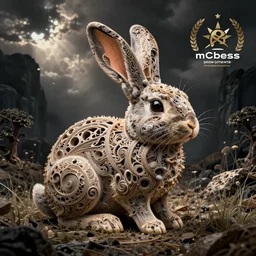 intricate crazy rabbit illustration with inner negative space, mcbess, behance, devianart, artstation, dribble, creary, ello, cgsociety, drawcrowd, pixiv, concept art world, our art corner, newgrounds, doodle addicts, penup