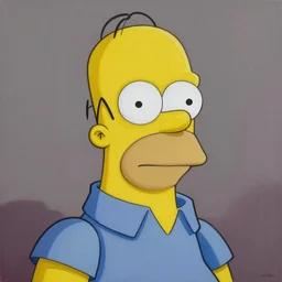 an ultra - realistic portrait painting of homer simpson. 4 k. ultra - realistic. highly detailed. epic lighting.