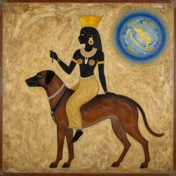 Sirius A and Sirius B, Painting by the Dogon people of Mali, Ammah, Amma, Goddess