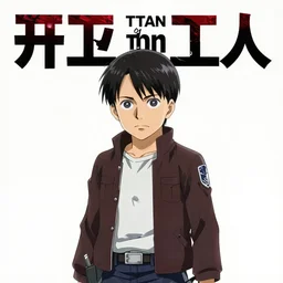 elmo, titan, attack on titans, anime style, poster, high quality
