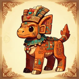 totem animal totem aztek greeble tribal style dofus heartstone ornate fantasy dofus by Krzysztof Maziarz fanart artstation