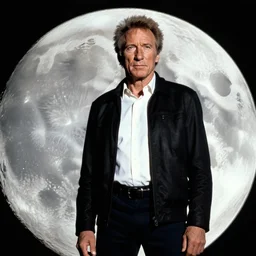 Clint Eastwood on the moon