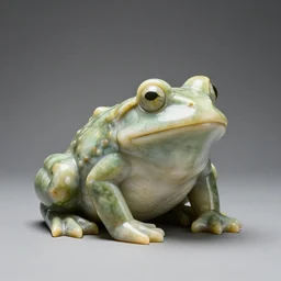 marble sculpture of a frog, studio lighting